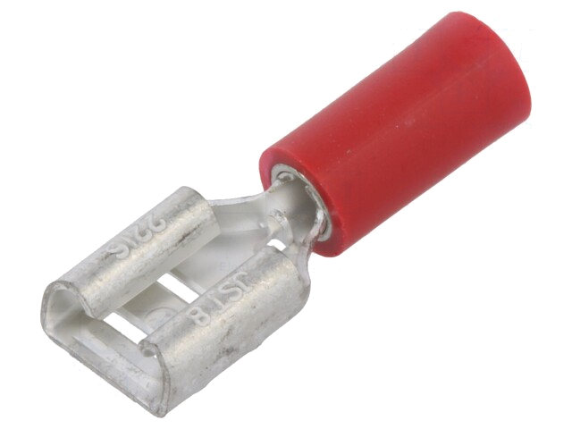 Connector: vlak; 6,3mm; 0,8mm; vrouwelijk; 0,5÷1,5mm2; klemmen Connector: vlak; 6,3mm; 0,8mm; vrouwelijk; 0,5÷1,5mm2; klemmen